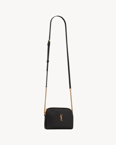 Saint Laurent | GABY lambskin zipped pouch | BLACK