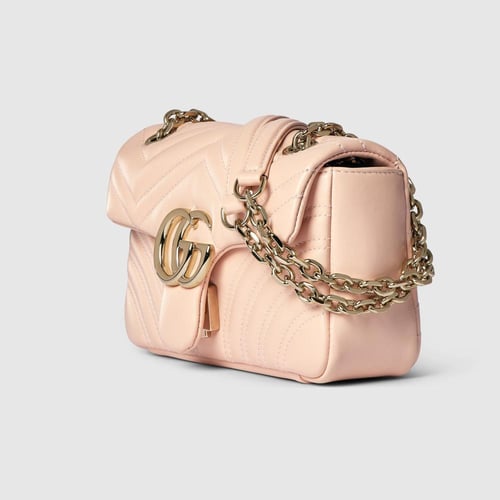 Gucci | GG Marmont small shoulder bag | pale pink...
