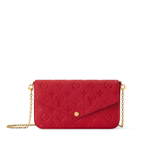 Louis Vuitton| Felicie Pouch | Red Louis