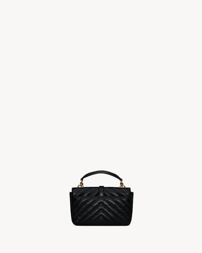 Saint Laurent | MINI COLLEGE in shiny leather | BL...