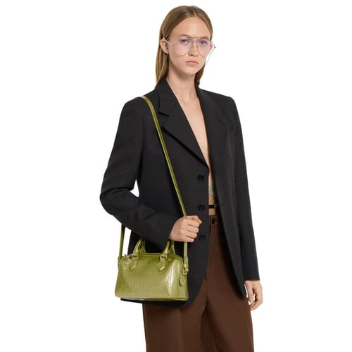 Gucci | GG Emblem small boston bag | pale green GG...