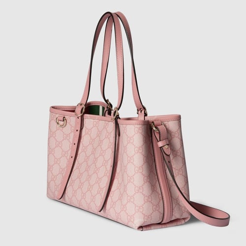 Gucci | GG Emblem medium tote bag | light pink coa...