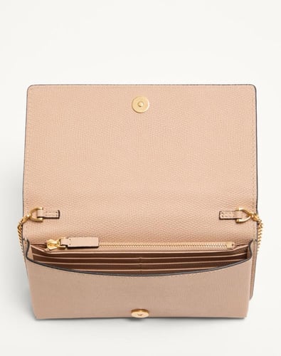 Valentino | Vlogo Signature Chain Wallet in Graine...