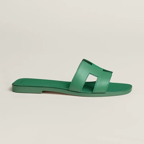 Hermes | Oran Sandals | jungle green