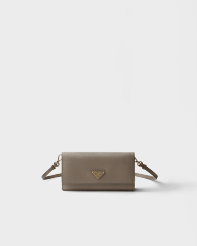Prada | Saffiano leather mini-bag | Color: Clay Gr...