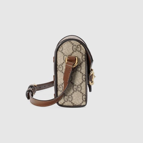 Gucci | Gucci Horsebit 1955 mini bag | beige and d...