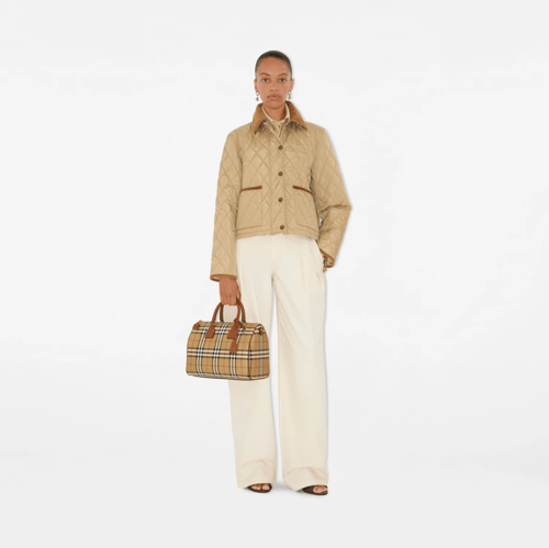 Burberry | Medium Check Bowling Bag | Archive beig...