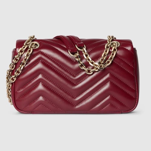 Gucci | GG Marmont small shoulder bag | Rosso Anco...