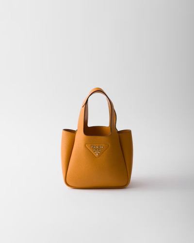 Prada | Mini leather handbag | Color: Amber