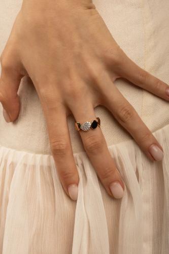 APM Monaco | soleil | 18k Yellow Gold Plated | خات...