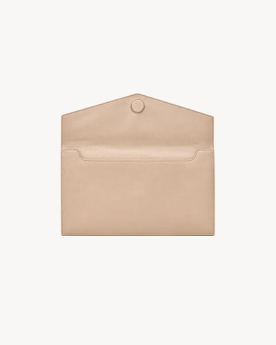 Saint Laurent | UPTOWN powder grain leather pouch...