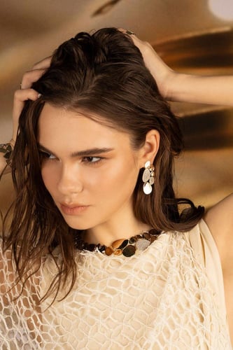 APM Monaco | soleil | 18k Yellow Gold Plated | حلق...