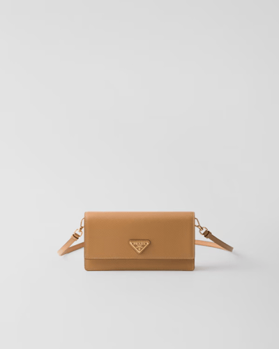 Prada | Saffiano leather mini-bag | Color: Natural