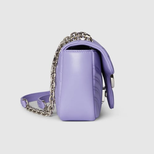 Gucci | GG Marmont small shoulder bag | lilac leat...