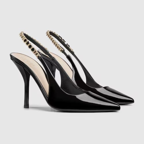 Gucci | Gucci Signoria slingback pump | black pate...