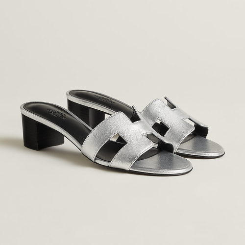 Hermes | Oasis Sandals | silver-grey