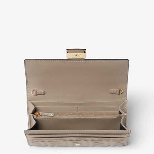 Fendi | Baguette Continental With Chain | Dove gre...