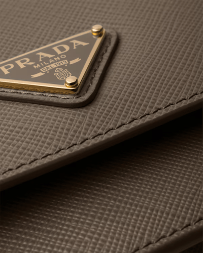 Prada | Saffiano leather mini-bag | Color: Clay Gr...