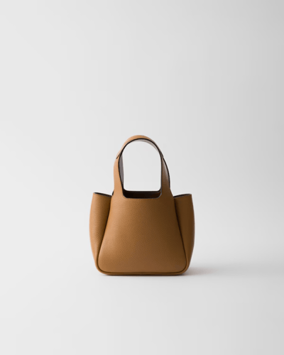 Prada | Mini leather handbag | Color: Caramel