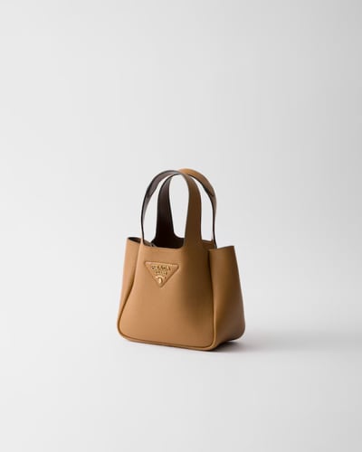 Prada | Mini leather handbag | Color: Caramel