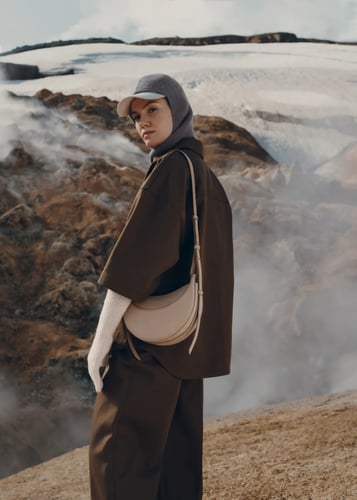 Poléne Paris | Numéro Dix | Crocodile Nubuck Taupe