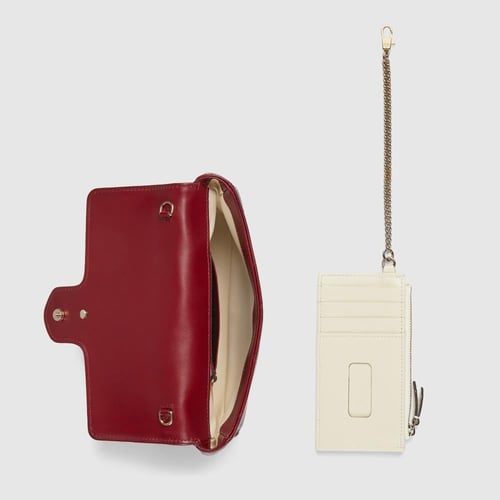 Gucci | GG Marmont small shoulder bag | Rosso Anco...