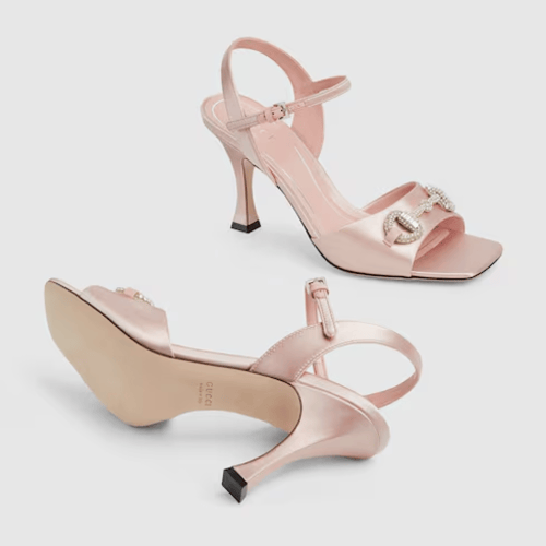 Gucci | Women's sandal with crystal Horsebit | lig...