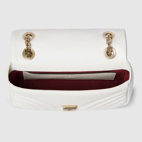Gucci | GG Marmont small shoulder bag | white leat...