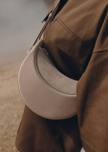 Poléne Paris | Numéro Dix | Crocodile Nubuck Taupe