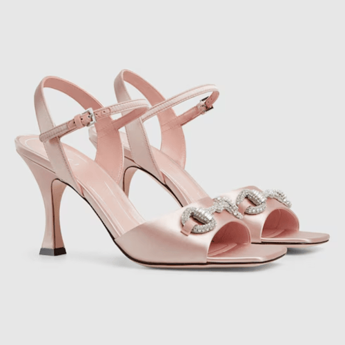 Gucci | Women's sandal with crystal Horsebit | lig...