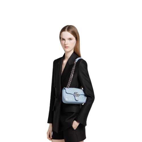 Gucci | GG Marmont small shoulder bag | light blue...