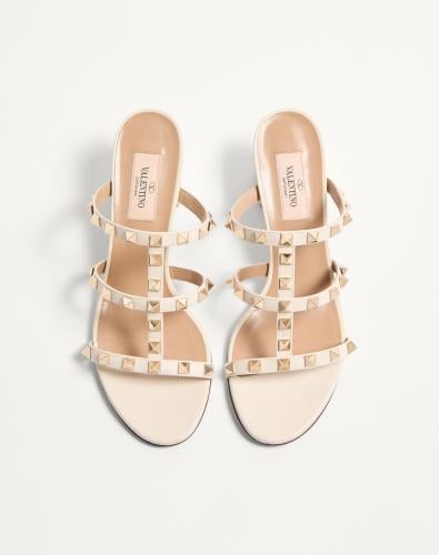 Valentino | Rockstud Calf Mules. Heel: 60 Mm | lig...