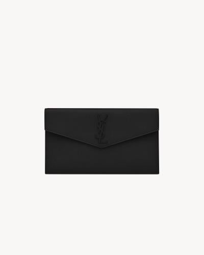 Saint Laurent | UPTOWN powder grain leather pouch...