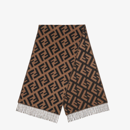 Fendi | Brown cashmere scarf | Color: Brown