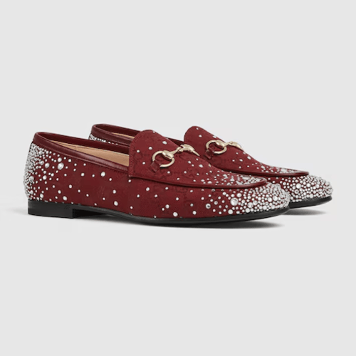 Gucci | Women's Gucci Jordaan loafer | Rosso Ancor...