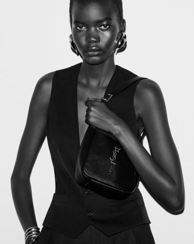 Saint Laurent | LE 5 A 7 baby soft in grained leat...