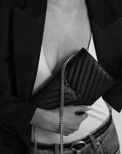 Saint Laurent | CASSANDRE classic CHAIN ​​WALLET I...