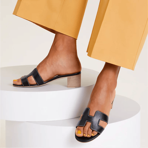Hermes | Oasis Sandals | black