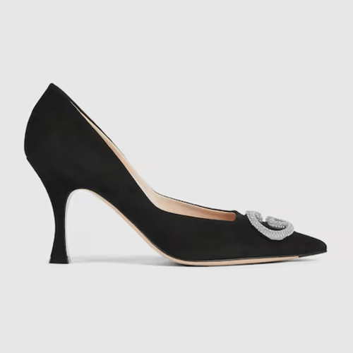 Gucci | Women's pump with crystal Interlocking G |...