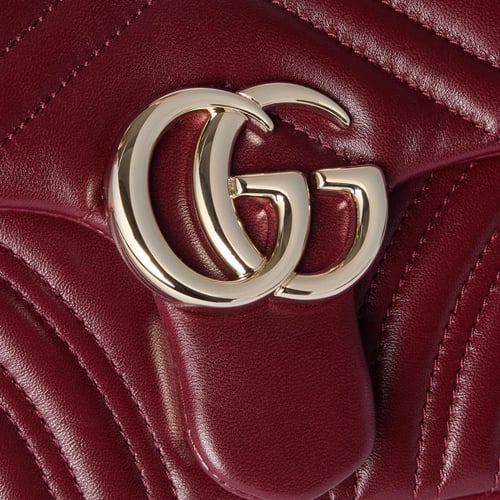 Gucci | GG Marmont small shoulder bag | Rosso Anco...