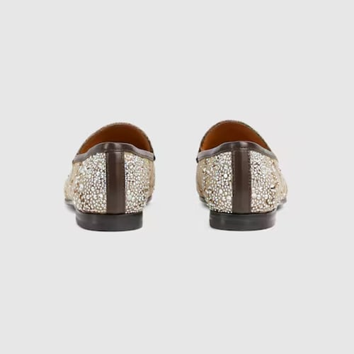 Gucci | Women's Gucci Jordaan loafer | beige and d...