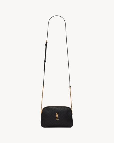Saint Laurent | GABY lambskin zipped pouch | BLACK