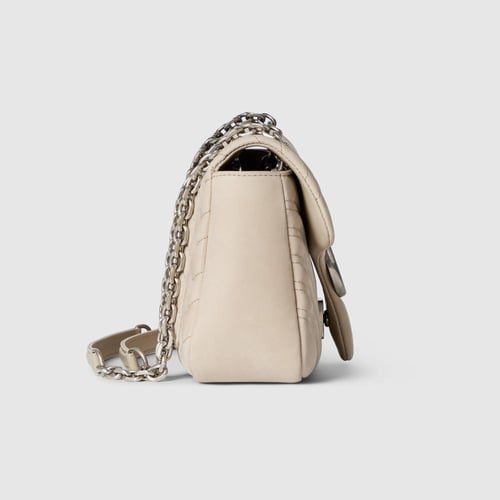 Gucci | GG Marmont medium shoulder bag | oatmeal l...