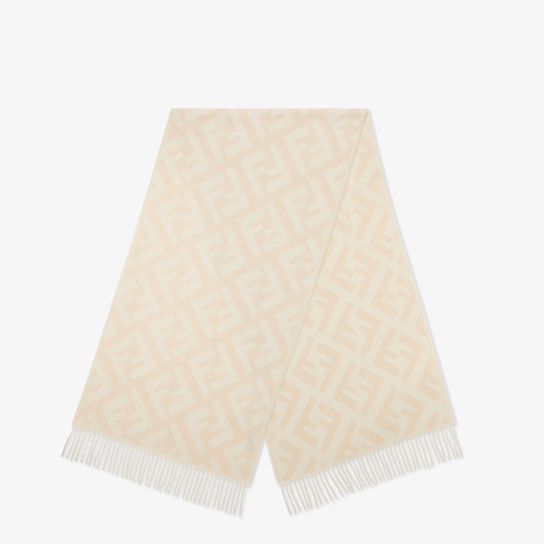 Fendi | White FF cashmere scarf | Color: White