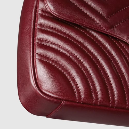 Gucci | GG Marmont medium shoulder bag | Rosso Anc...