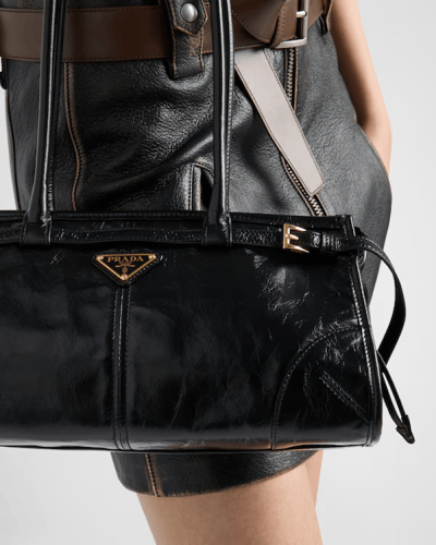 Prada | Prada Bonnie medium leather handbag | Colo...