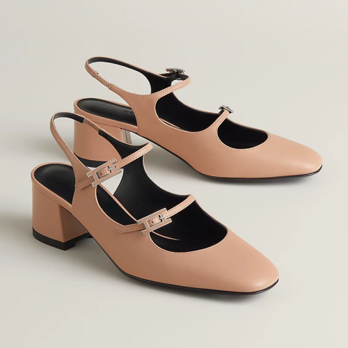 Hermes | Jackie 50 Pumps | beige perlino