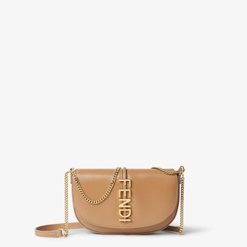 Fendi | Fendigraphy Wallet on Chain | Cappuccino-c...