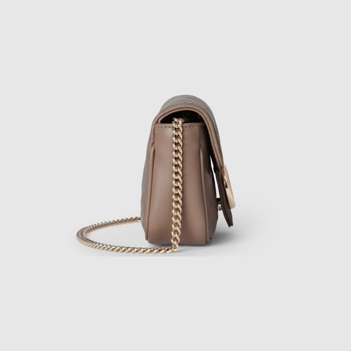 Gucci | GG Marmont mini bag | taupe leather