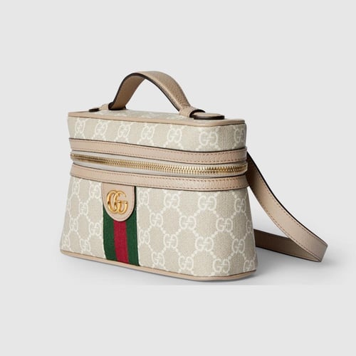 Gucci | Ophdia small vanity bag | beige and white...